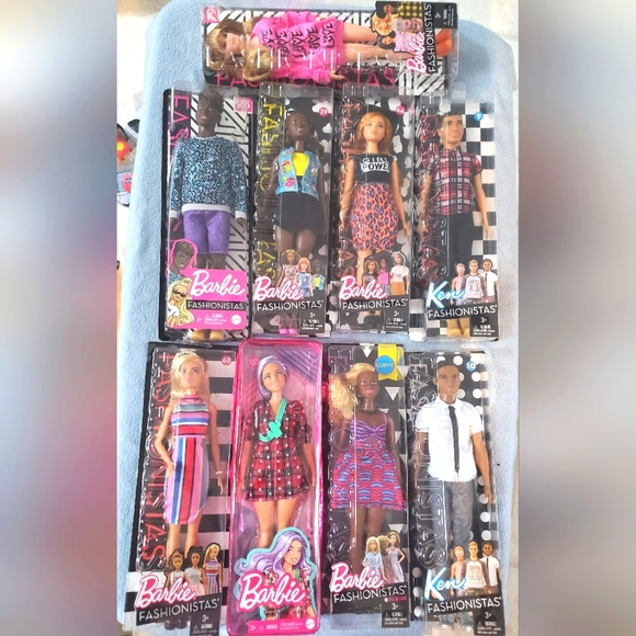 COLLECTABLE BARBIE KEN FASHIONISTA DOLLS #'s 10 68 157 50 153 39